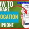 how to share location on iphone