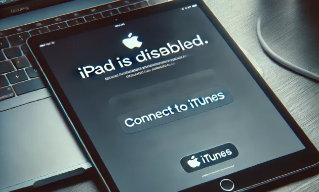 iPad is disabled connect to iTunes