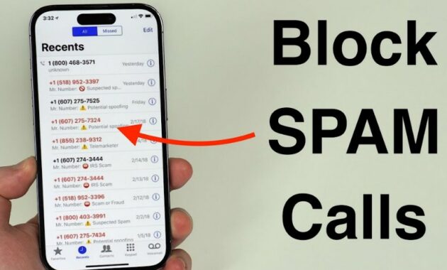 how to stop spam calls on iphone