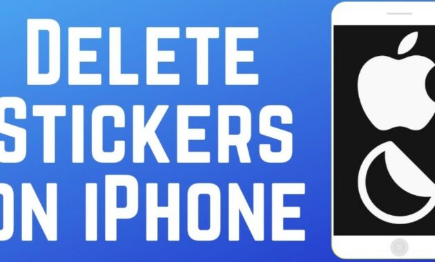 how to delete stickers on iphone