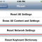 ipod touch reset network button